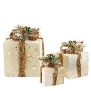 Wal-Mart.com USA, LLC: Northlight Seasonal 3-pc. Sparkling Sisal Christmas Decoration Lighted Display Set