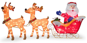 Wal-Mart.com USA, LLC: National Tree Santa with 2 Deer Sleigh