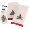 Kohls Department Stores Inc: Avanti 3-pc. Spode Tree Fingertip Towel & Soap Pump Set, Beige/Green (Beige/Khaki)