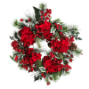 Kohls Department Stores Inc: Nearly Natural Hydrangea Holiday Wreath, Red