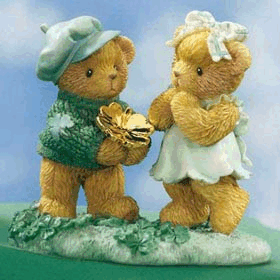 Collectibles Today: Cherished Teddies Our Love Is More Than Luck Figurine