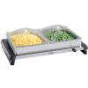 Wal-Mart.com USA, LLC: BroilKing NBS-2SP Professional Double Buffet Server with Stainless Base & Plastic Lids