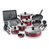 Hayneedle: T-fal Kitchen Solutions Nonstick B232SKDW Thermo-Spot 20-pc. Cookware Set, Red