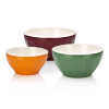 Wal-Mart.com USA, LLC: Good Cook OvenFresh Stoneware 3-pc. Mixing Bowl Set, Multicolor