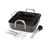 Buy.com DBA Rakuten.com Shopping: Calphalon Contemporary Hard Anodized Nonstick 16-in. Roasting Pan with Rack