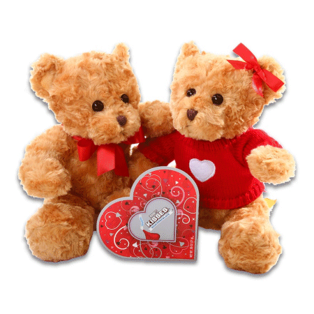 Kohls Department Stores Inc: Alder Creek Hugs & Kisses Bear Plush Gift Set, Multicolor