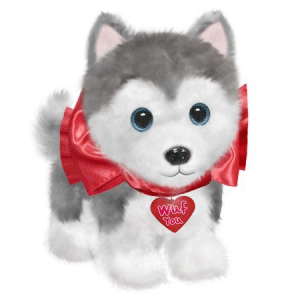 Wal-Mart.com USA, LLC: Dog 7" Plush Valentine's Day Wuffles Husky