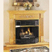 HomeVisions: Oak Mantel Natural Gas Fireplace